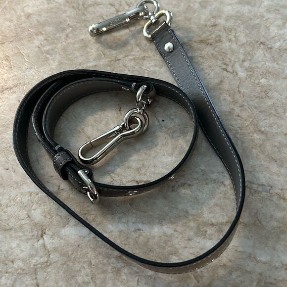 COACH Gray Patent Leather Replacement Strap - Picture 1 of 4